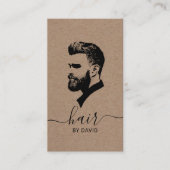 美容師マスター理容師ショップクラッ素朴ト 名刺 (正面)