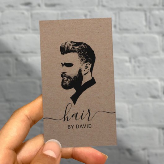 美容師マスター理容師ショップクラッ素朴ト 名刺