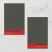 美容師ミニマリスト広告炭 名刺 (正面/裏面)