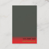 美容師ミニマリスト広告炭 名刺 (裏面)