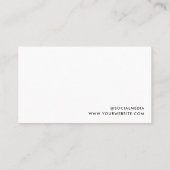 美容師ミニマルアポイントメントカード 名刺 (裏面)