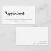 美容師ミニマルアポイントメントカード 名刺 (正面/裏面)