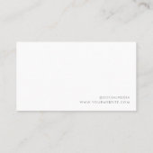 美容師ミニマルアポイントメントカード 名刺 (裏面)