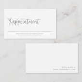 美容師ミニマルアポイントメントカード 名刺 (正面/裏面)