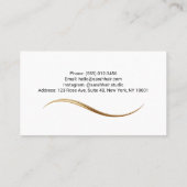 美容師ミニマルタイポグラフィ名刺 名刺 (裏面)