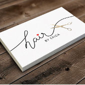 美容師ミニマルタイポグラフィ美しいサロン スキニー名刺