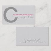 美容師メイクアップアーティストの名刺 名刺 (正面/裏面)