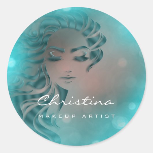 美容師メイクアップアーティストウォーターアイドラッシュバラ ラウンドシール (正面)