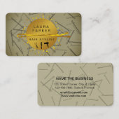 美容師メイクアップアーティストサロンボビーピン 名刺 (正面/裏面)