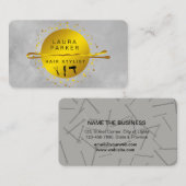 美容師メイクアップアーティストサロンボビーピン 名刺 (正面/裏面)