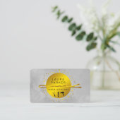 美容師メイクアップアーティストサロンボビーピン 名刺 (スタンド正面)