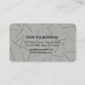 美容師メイクアップアーティストサロンボビーピン 名刺 (裏面)