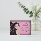 美容師メイクアップアーティストサロン美容師 名刺 (スタンド正面)