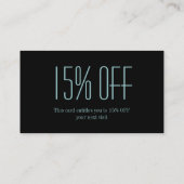 美容師メイクアップアーティストシックなパリエッフェルタワー 名刺 (裏面)