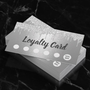 美容師メイクアップアーティストシルバードリップスロイヤリティ ロイヤリティカード