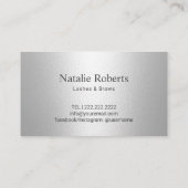 美容師メイクアップアーティストシルバードリップスロイヤリティ ロイヤリティカード (裏面)