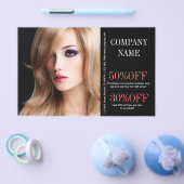 美容師メイクアップアーティストスタイリストのヘアサロン チラシ (シングル)