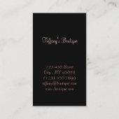 美容師メイクアップアーティストピンクパリエッフェルタワー 名刺 (裏面)