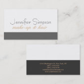 美容師メイクアップアーティストプロフェッショナル 名刺 (正面/裏面)