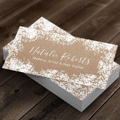 美容師メイクアップアーティスト素朴フローラクラフト 名刺