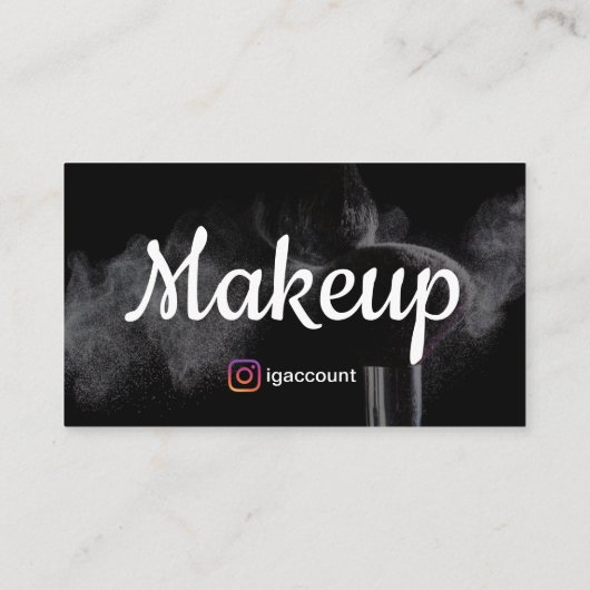 美容師メイクアップアーティスト 名刺 (裏面)