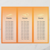 美容師メイクアップサロン金ゴールド三折 (裏面)