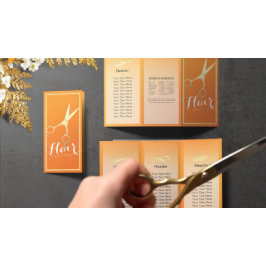 美容師メイクアップサロン金ゴールド三折