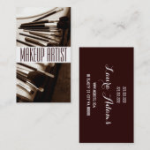 美容師メークアップアーティスト美しいサロン 名刺 (正面/裏面)