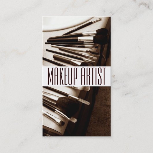 美容師メークアップアーティスト美しいサロン 名刺 (正面)