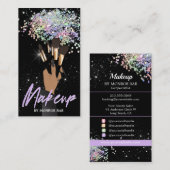 美容師メークアップアーティスト – 美しいサロンMUA 名刺 (正面/裏面)