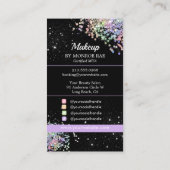 美容師メークアップアーティスト – 美しいサロンMUA 名刺 (裏面)