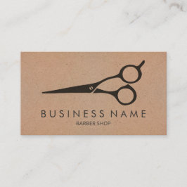 美容師モダンはさみ理容師ショップエレガント 名刺