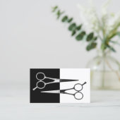 美容師モダンはさみ美容師 名刺 (スタンド正面)