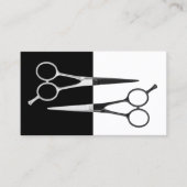 美容師モダンはさみ美容師 名刺 (正面)