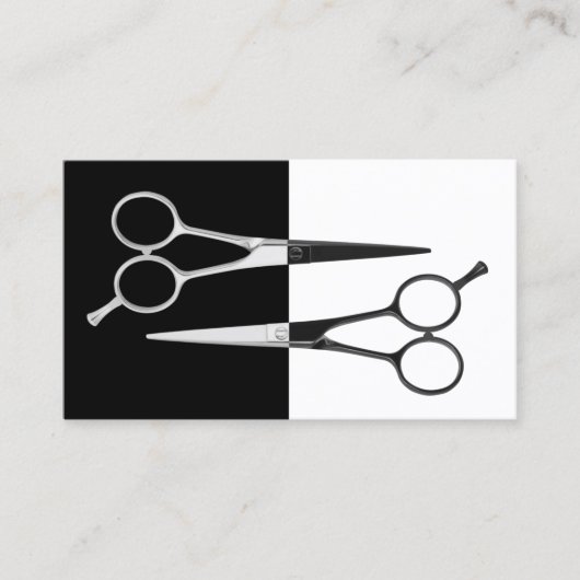美容師モダンはさみ美容師 名刺 (正面)