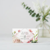 美容師モダンエレガントフローラアポイントメント 予約カード (スタンド正面)