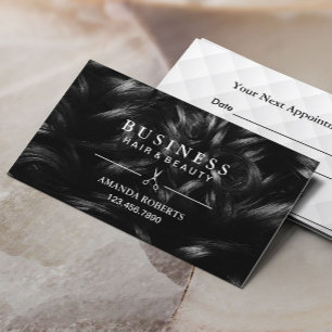 美容師モダンクラスヘアアポイントメント 予約カード