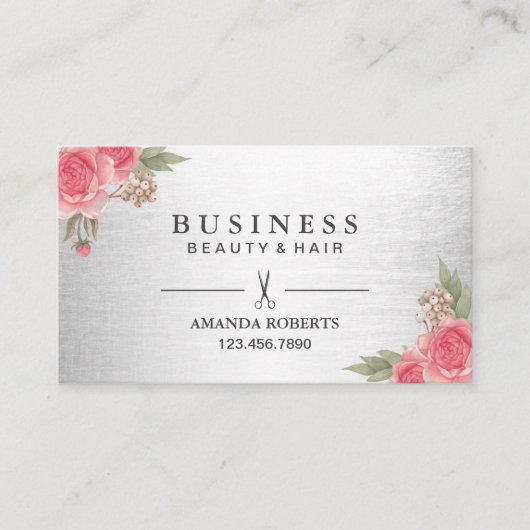 美容師モダンサロンフローラアポイントメント 予約カード (正面)