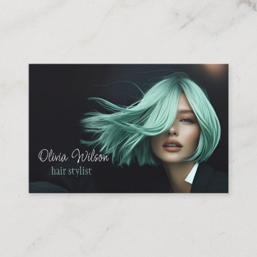 美容師モダンサロン名刺 名刺 (正面)
