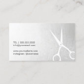 美容師モダンシザーヘアサロン銀 名刺 (裏面)