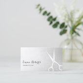 美容師モダンシザーヘアサロン銀 名刺 (スタンド正面)