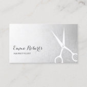 美容師モダンシザーヘアサロン銀 名刺 (正面)