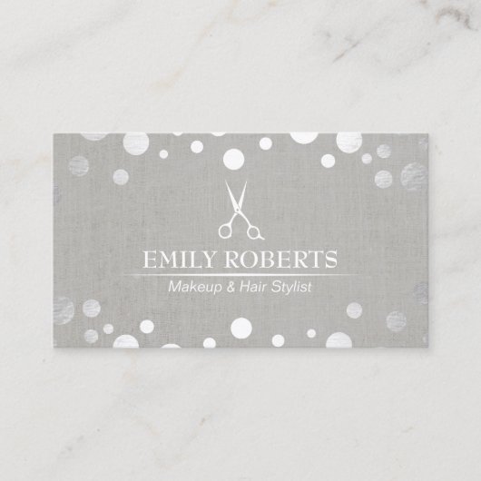 美容師モダンシルバードットエレガントサロン 名刺