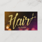 美容師モダンスパークルライトアポイントメント 予約カード (正面)