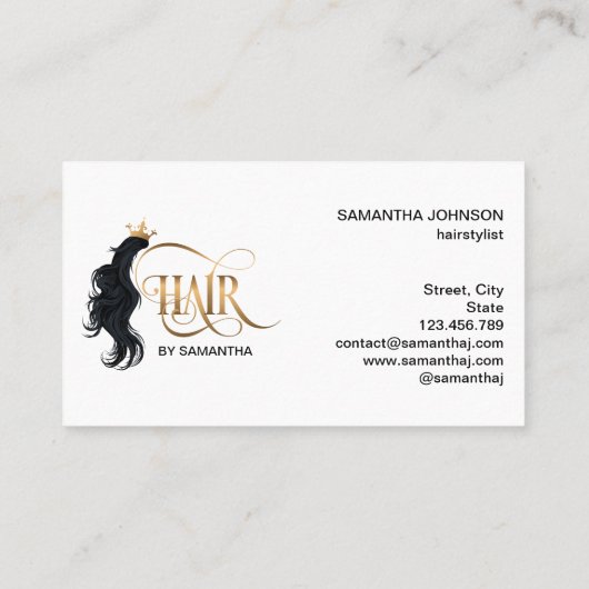 美容師モダンタイポグラフィ育毛 名刺 (裏面)