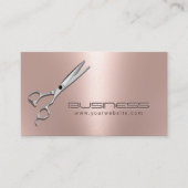 美容師モダンバラ金ゴールドサロンアポイントメント 予約カード (正面)