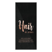 美容師モダンバラ金ゴールドサロンサービスメニュー ラックカード (裏面)