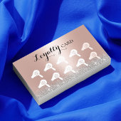 美容師モダンバラ金ゴールド美しいサロンロイヤリティ ロイヤリティカード