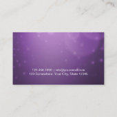 美容師モダンパープルプロフェッショナル 名刺 (裏面)