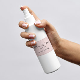 美容師モダンピンク 長方形シール